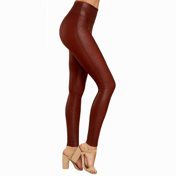 Spanx Faux Leather Leggings In Color 